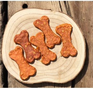 Huesitos de pollo, calabaza y avena 100g - Snacks Naturales para Perros - AltuDog