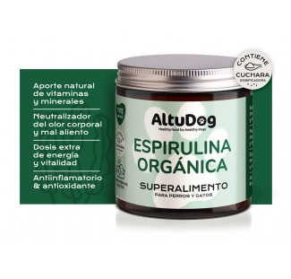 Spiruline BIO 100g - Allergies et système immunitaire - AltuDog