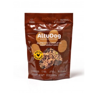 Menu POULET AVEC RIZ 250G - Aliment naturel déshydraté pour chiens