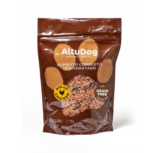 AltuDog: Menu POULET SANS CÉRÉALES 1KG - Aliment naturel déshydraté pour chiens