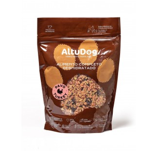 AltuDog : Menu DINDE AVEC RIZ 1KG - Aliment Naturel Déshydraté pour Chiens