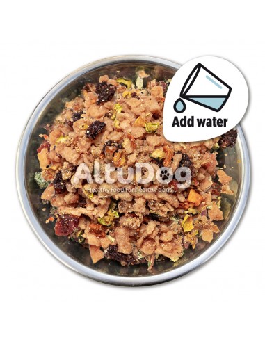 Comida deshidratada para perros sin cereales. La mejor alternativa al BARF.